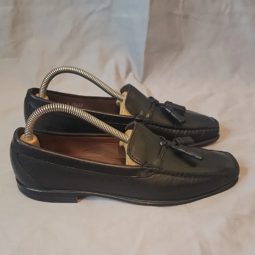Allen Edmonds Black Leather Slip-On Loafers